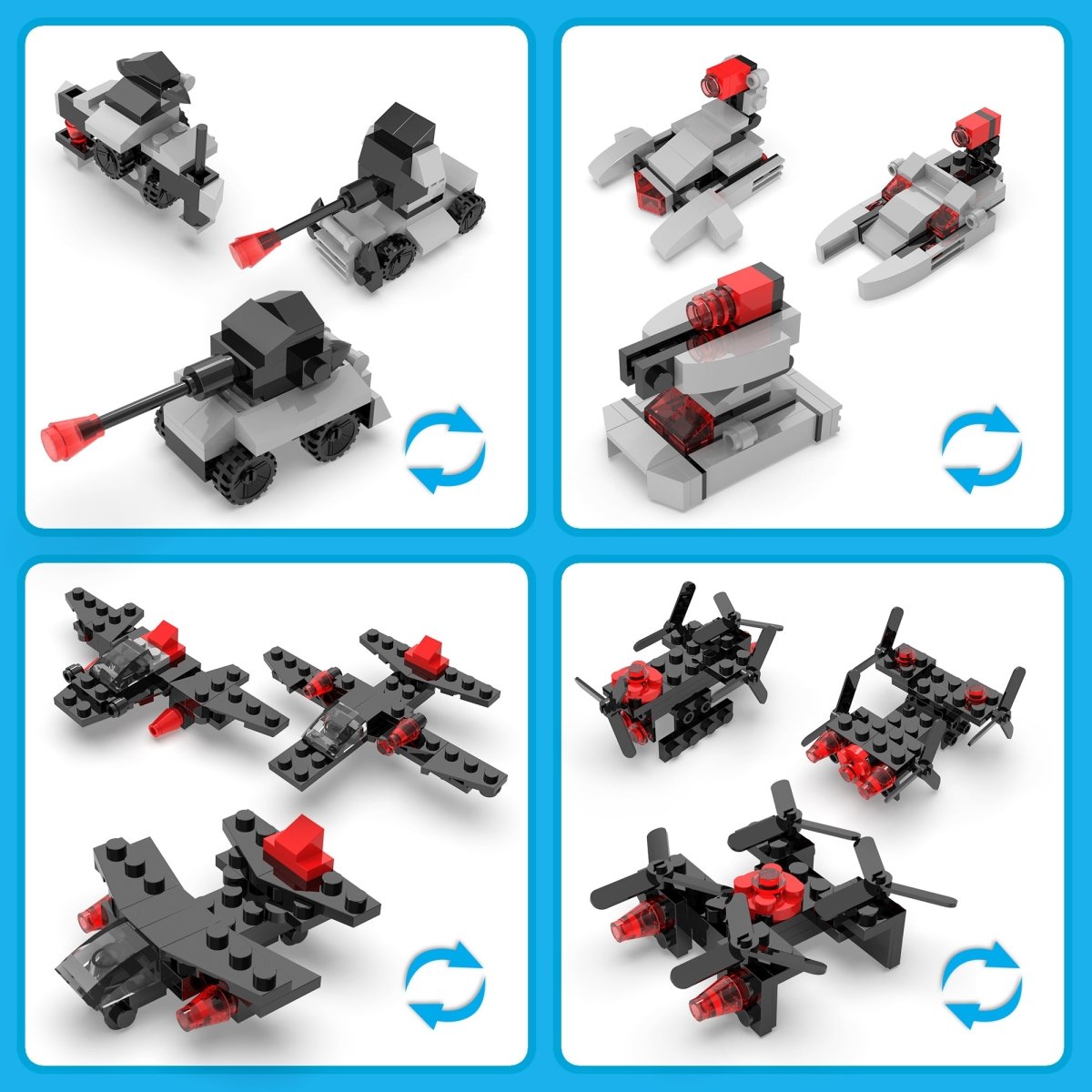 Military Cars Building Blocks - PopFun