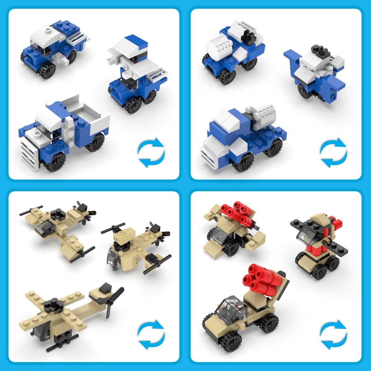 Military Cars Building Blocks - PopFun