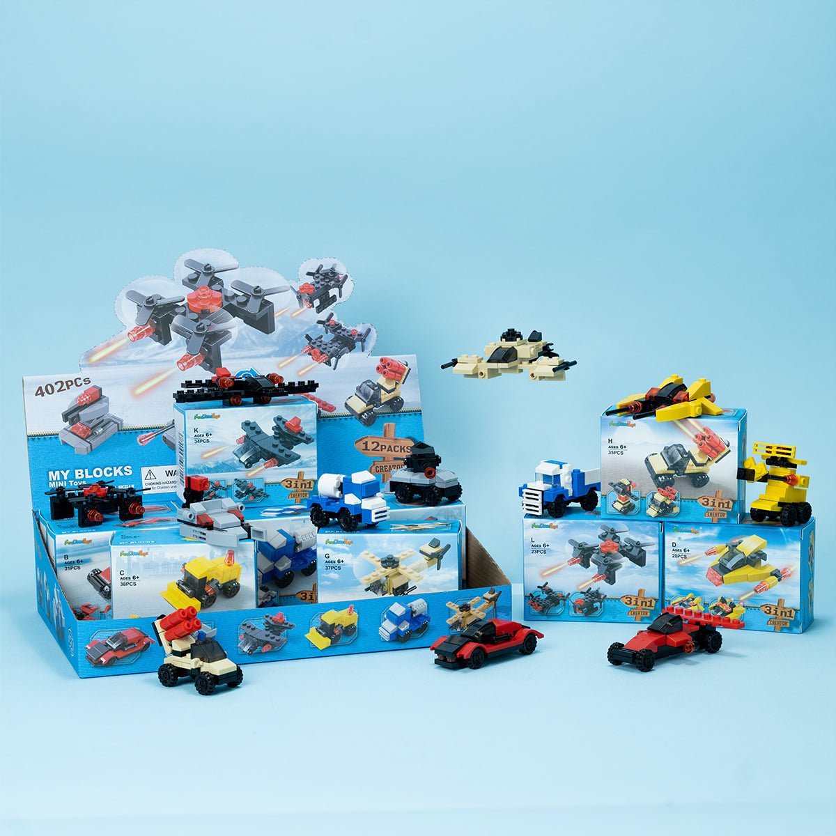 Military Cars Building Blocks - PopFun