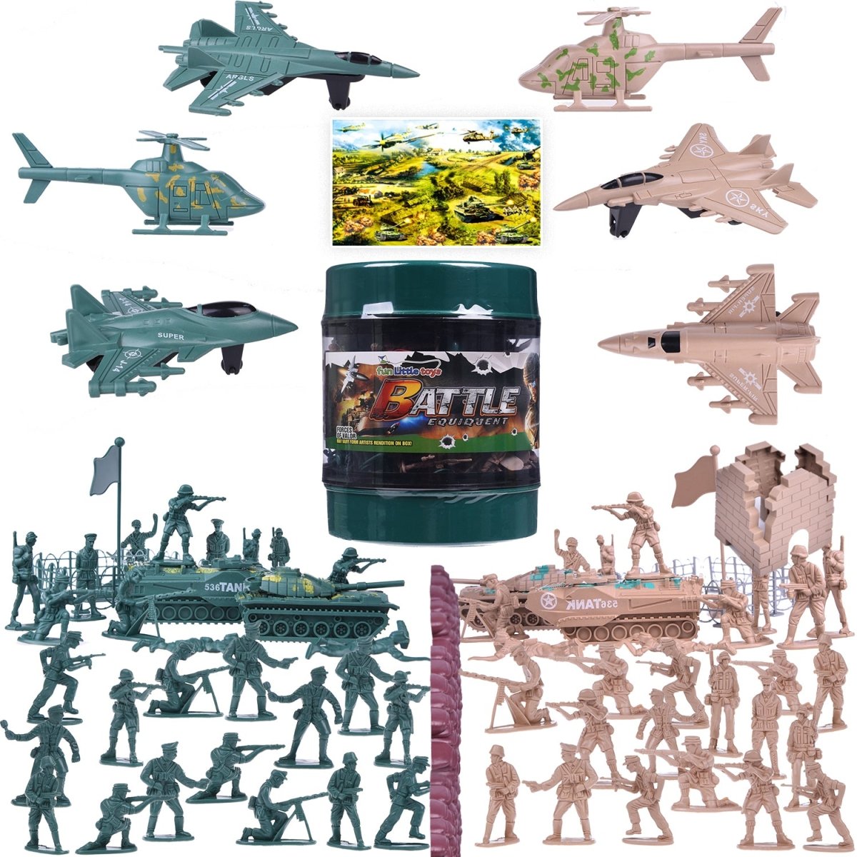 Military Playset (232pcs) - PopFun