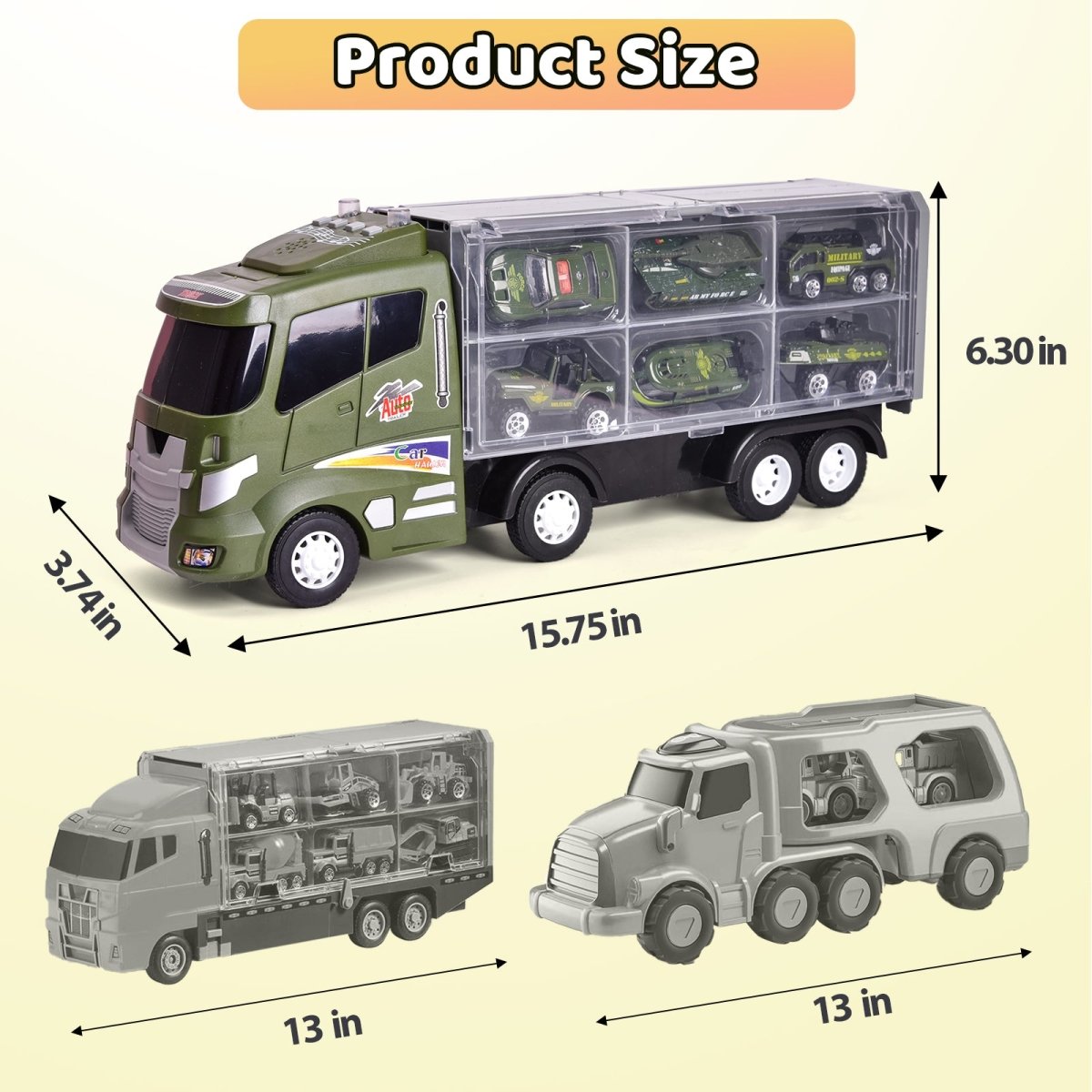 Toy Truck With Car Inside