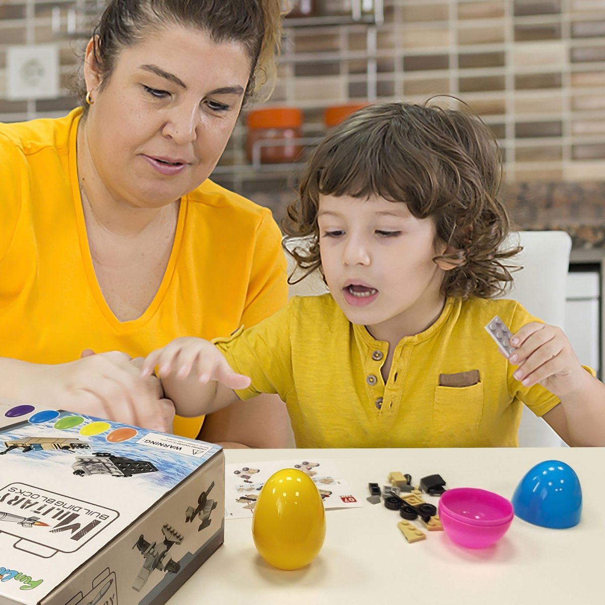 Military Vehicles Building Blocks Easter Eggs - PopFun