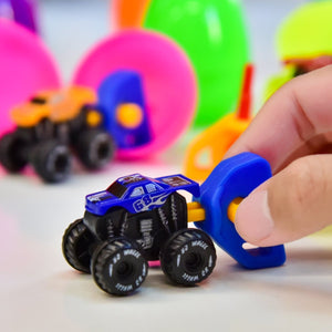 Easter Eggs Prefilled with Launcher Monster Vehicles 18pcs