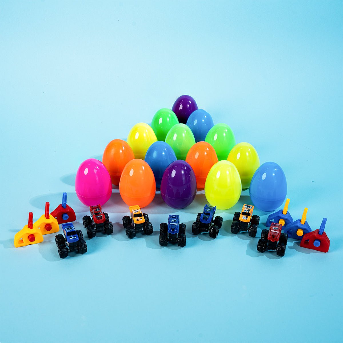 Monster Vehicle Treasure Eggs: 18 Pc Bundle - PopFun