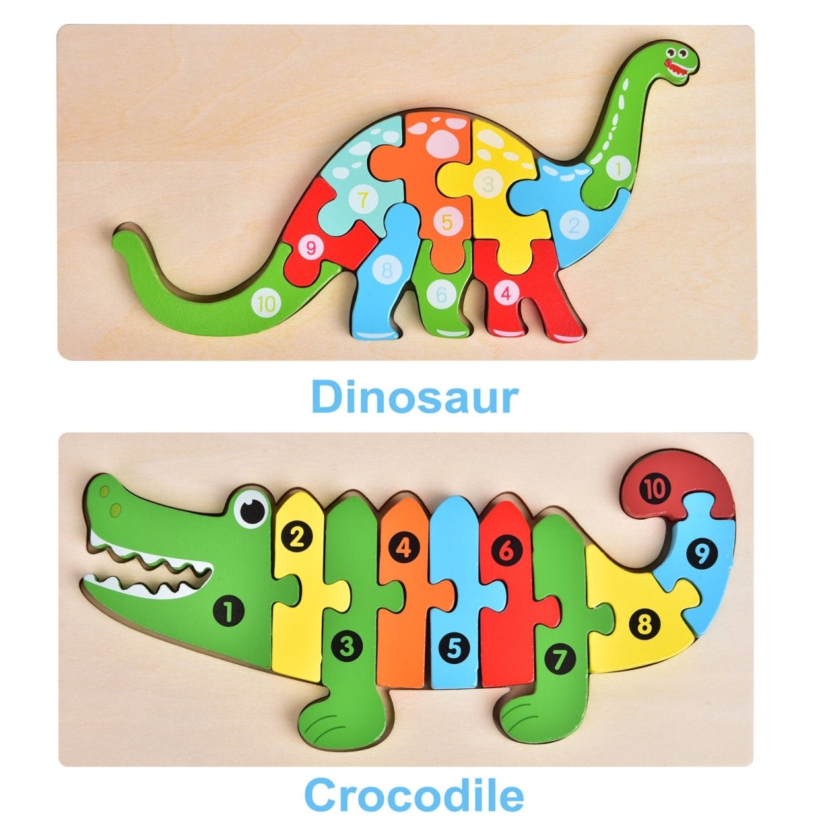 Montessori Wooden Puzzle for Toddlers - PopFun
