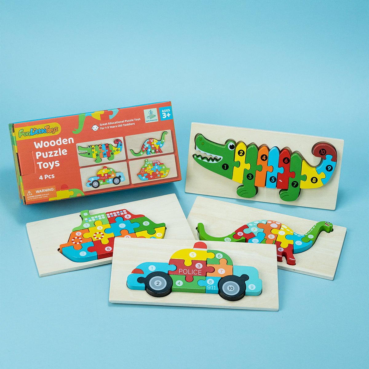 Montessori Wooden Puzzle for Toddlers - PopFun