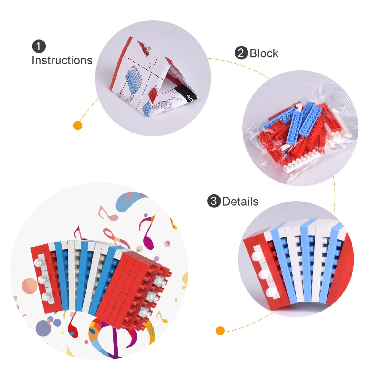 Music Themed Mini Building Blocks - PopFun