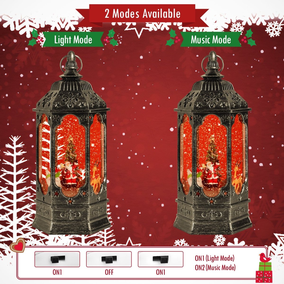 Musical Snow Globe Lantern - PopFun