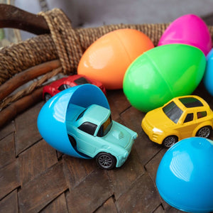 Easter Eggs Prefilled with Mini Toy Cars 12pcs