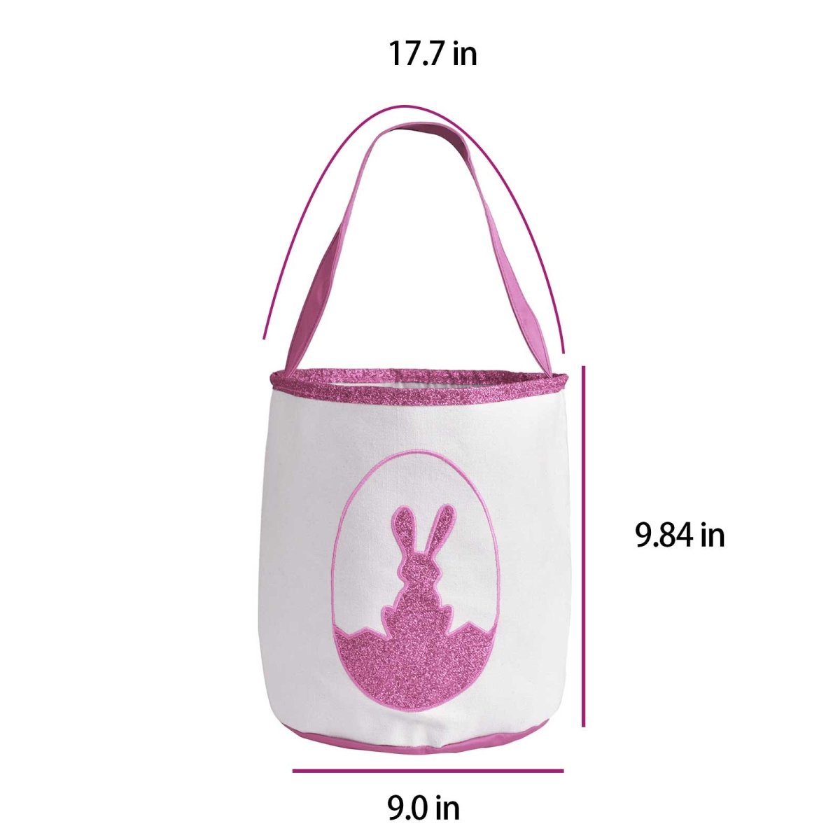 Pink Easter Bunny Basket - PopFun