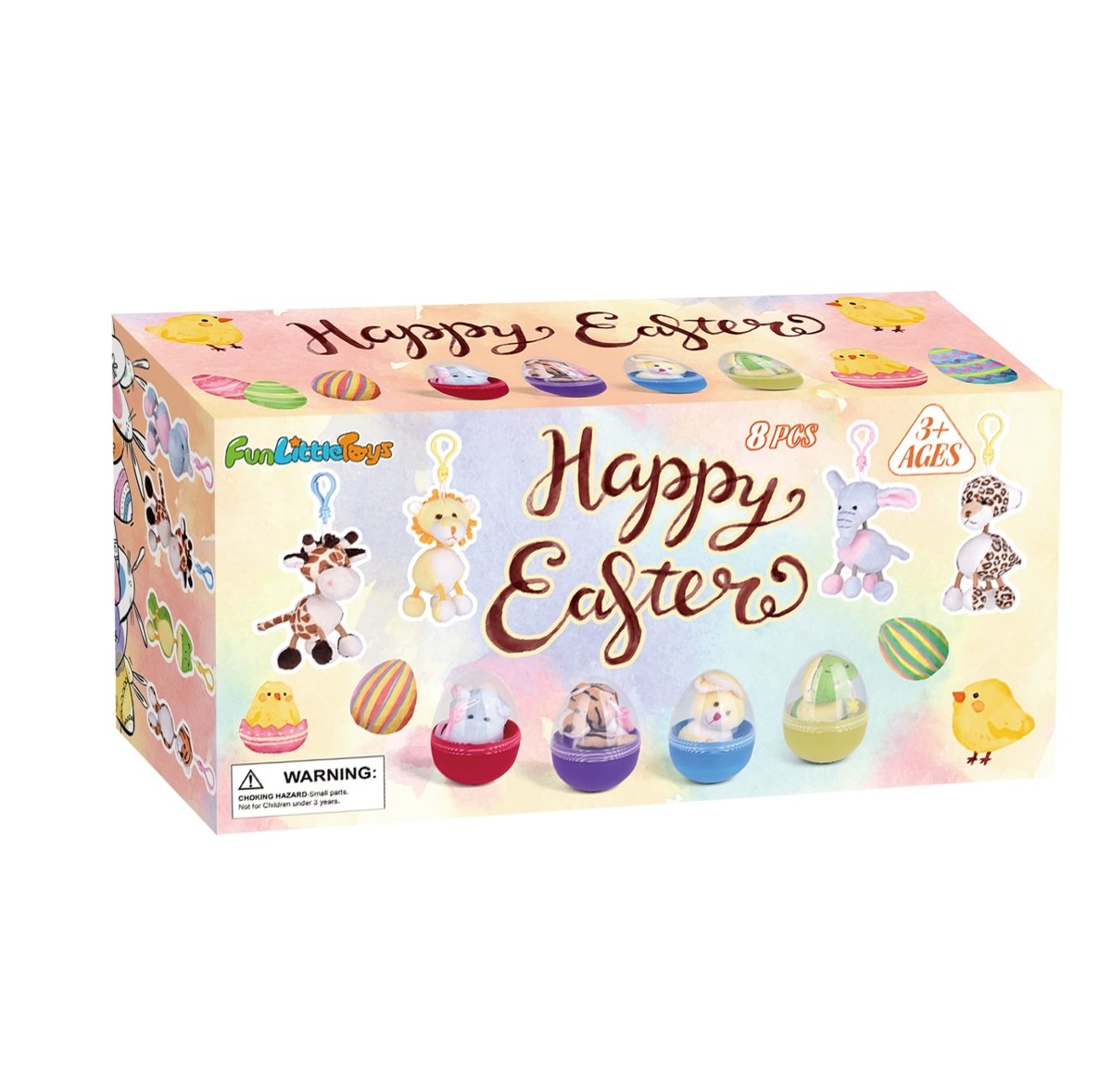 Plush Animal Keychain Easter Eggs (8pcs) - PopFun