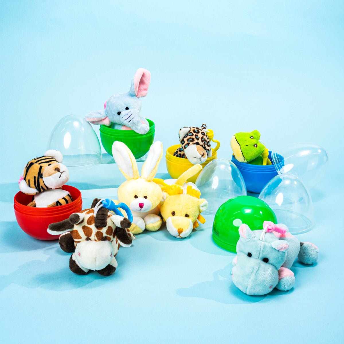 Plush Animal Keychain Easter Eggs 8pcs - PopFun