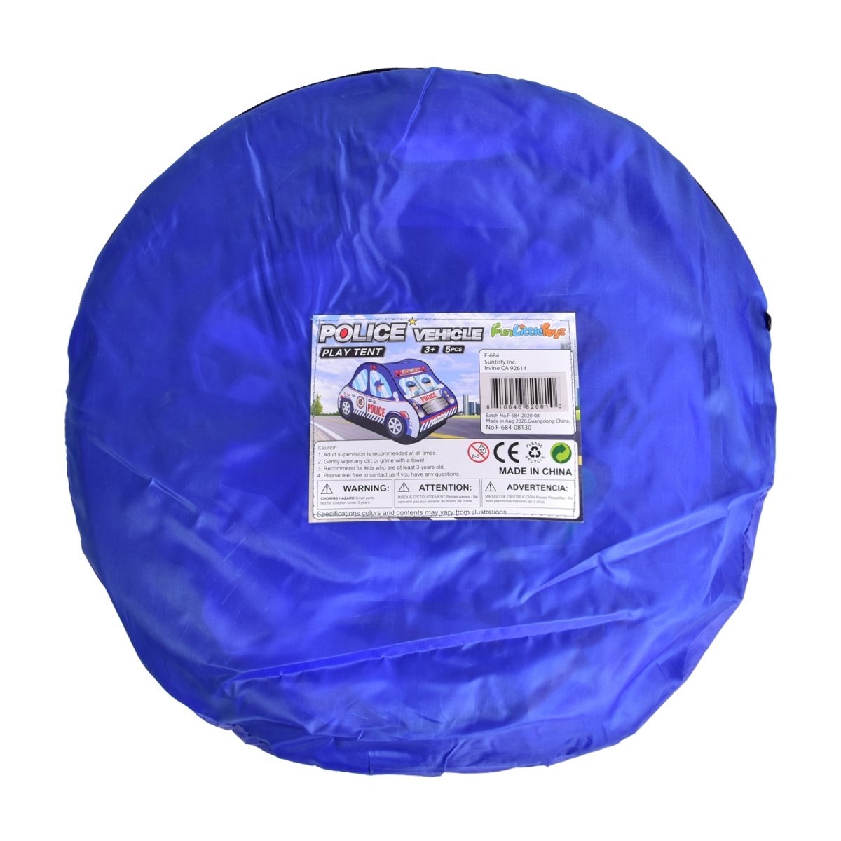 Police Car Play Tent - PopFun