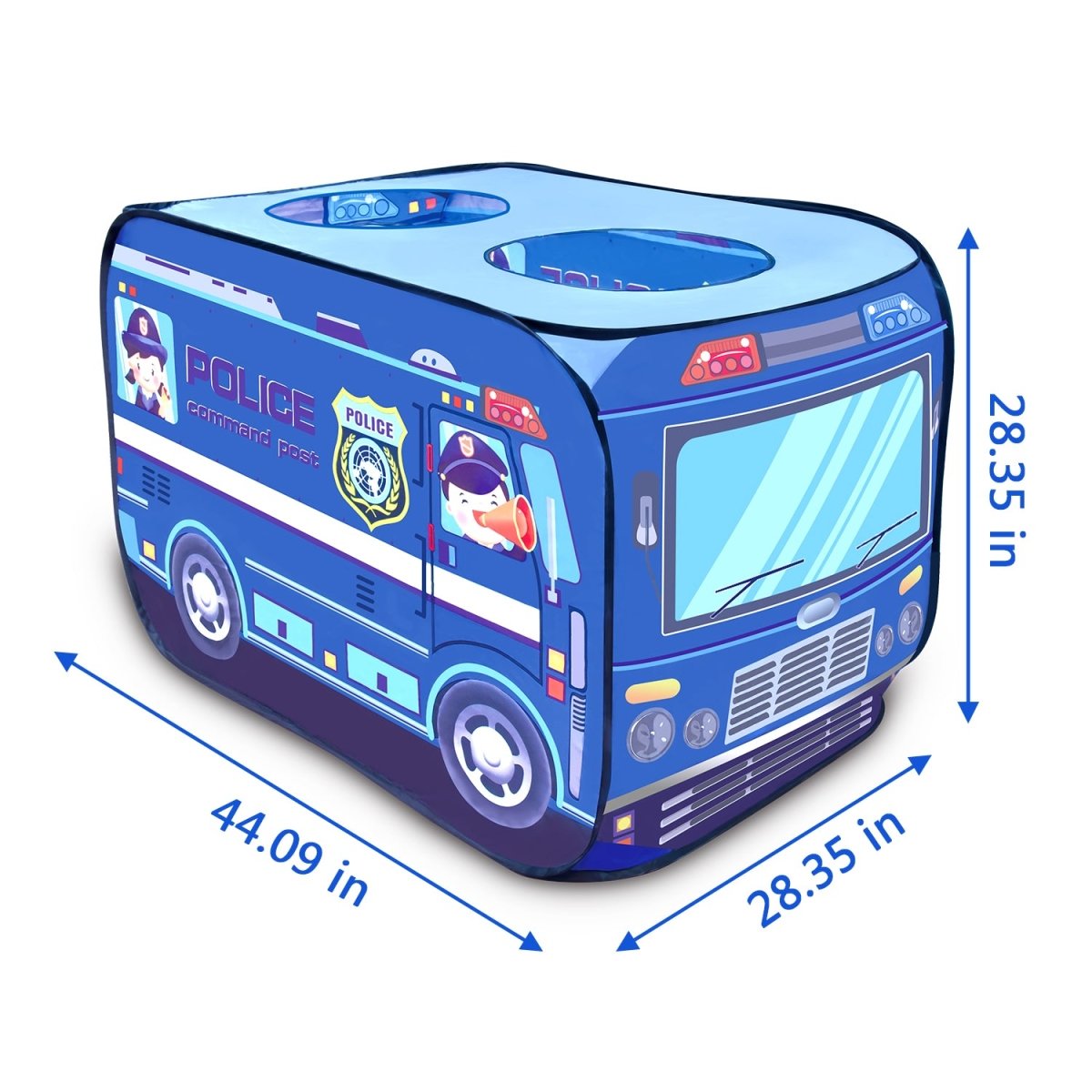 Police Car Pop Up Play Tent - PopFun
