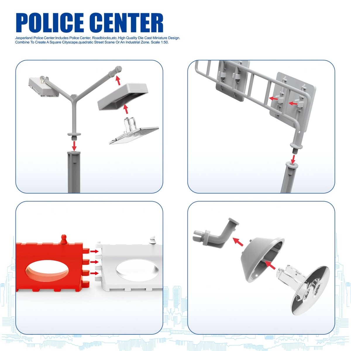 Police Station Building Kit - PopFun