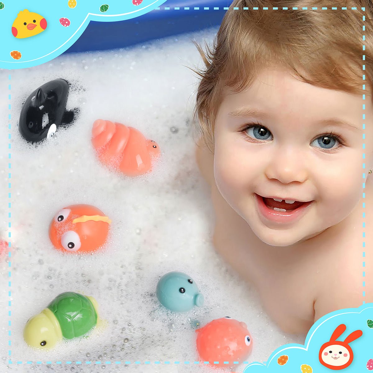 Prefilled Easter Eggs with Sea Animals 12 Pcs - PopFun
