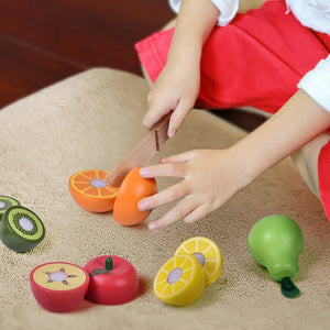 Wooden Fruit Cutter Set