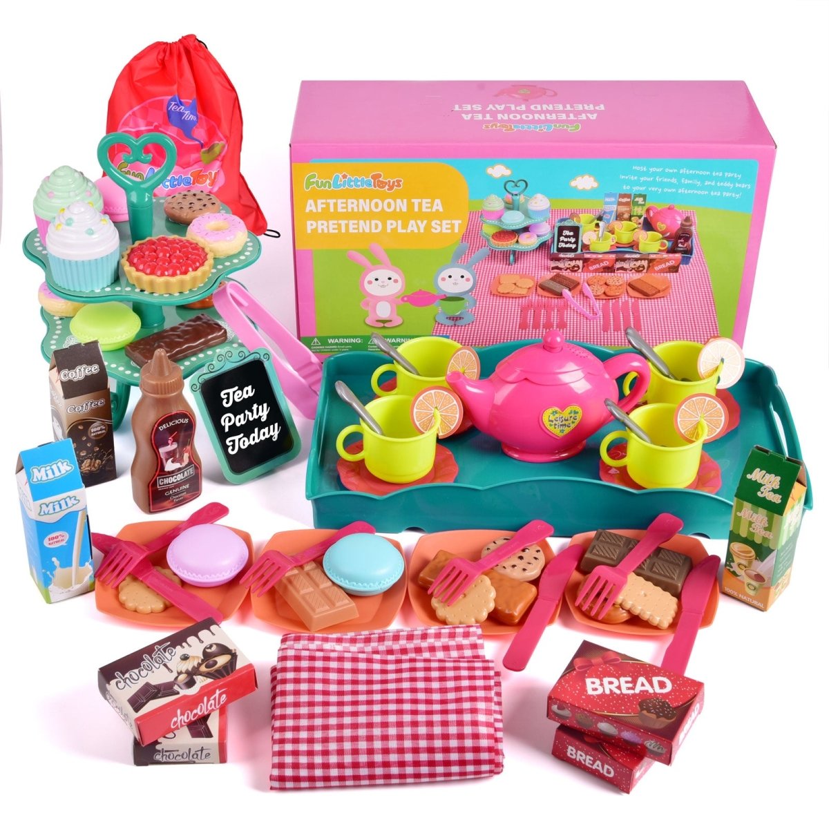 Pretend Play Princess Tea Party Toy - PopFun