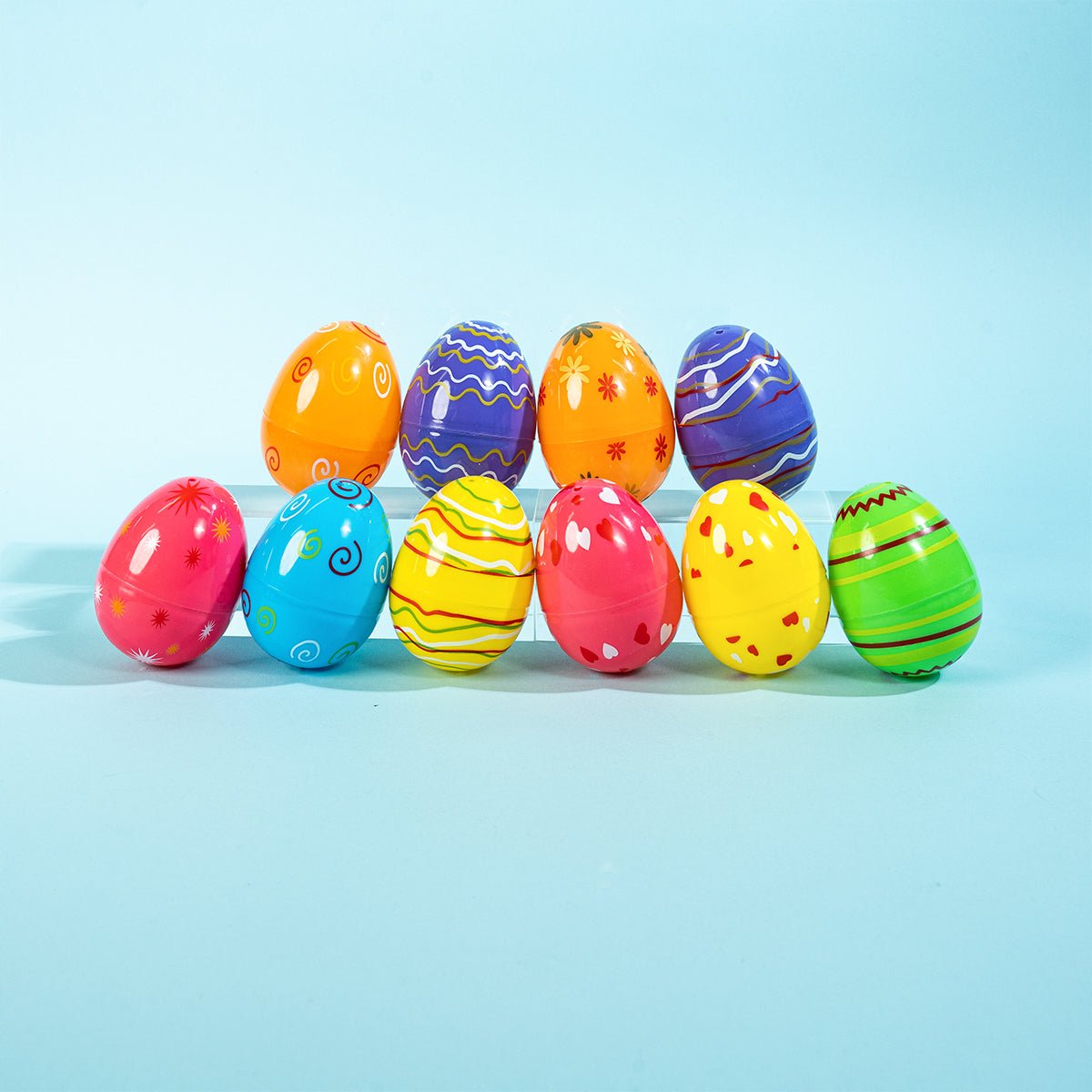 Printed Fillable Easter Eggs 48 Pcs - PopFun