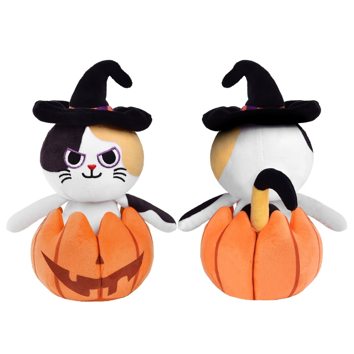 Pumpkin Popper Halloween Cat Plush Toy - PopFun