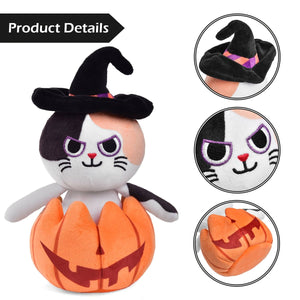 Pumpkin Popper Halloween Cat Plush Toy - PopFun