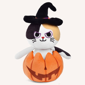 Pumpkin Popper Halloween Cat Plush Toy - PopFun