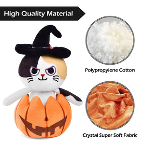 Pumpkin Popper Halloween Cat Plush Toy - PopFun