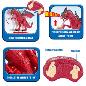 Remote Control Walking Dinosaur - PopFun
