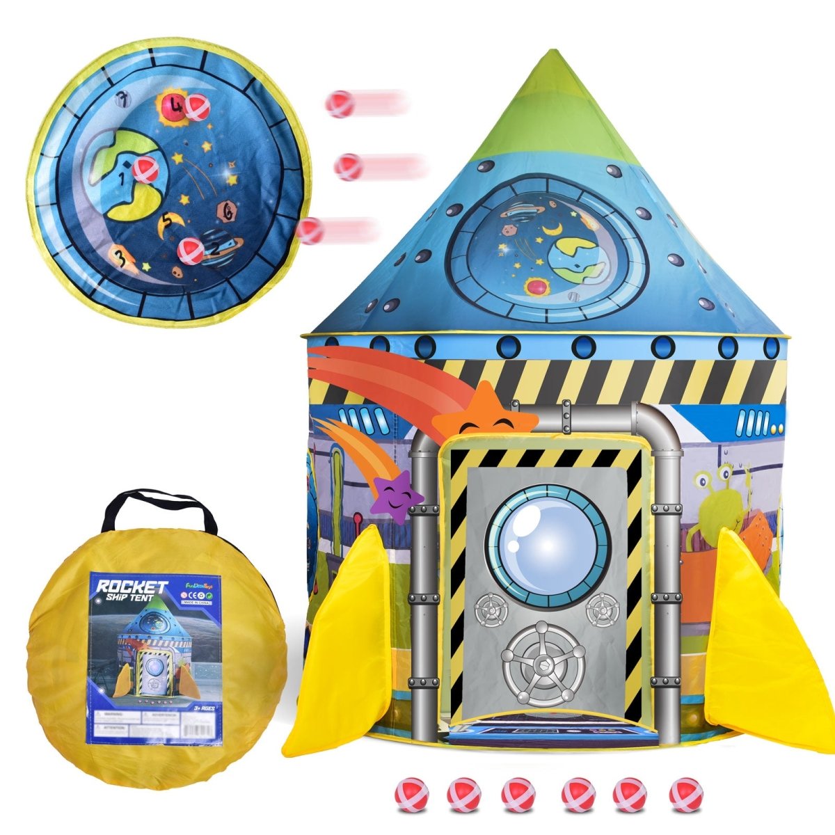 rocket ship tent Rocket Play Tent l Tents for Kids l PopFun