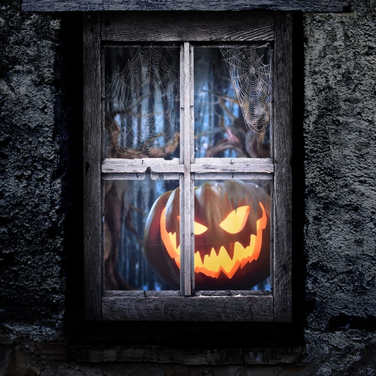 Scary Halloween Pumpkin Window Curtain - Wholesale - PopFun