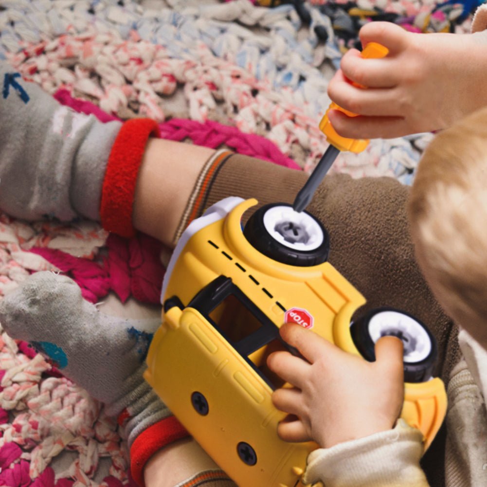 School Bus Building Blocks - PopFun
