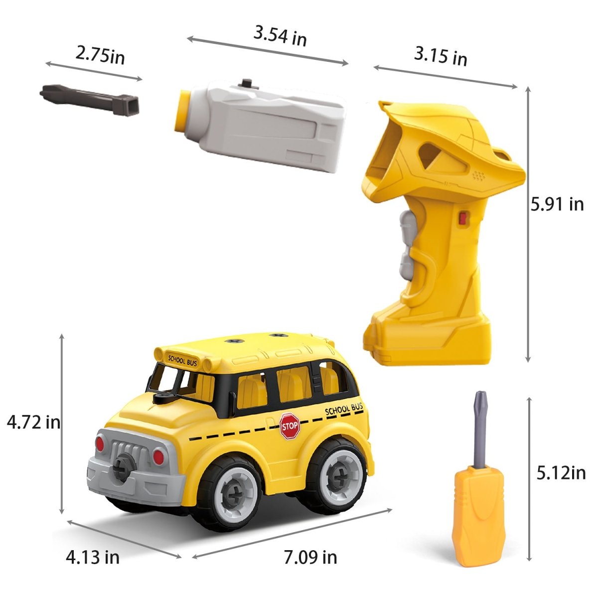 School Bus Building Blocks - PopFun
