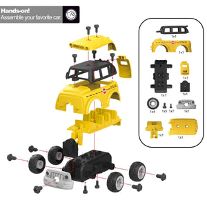 School Bus Building Blocks - PopFun