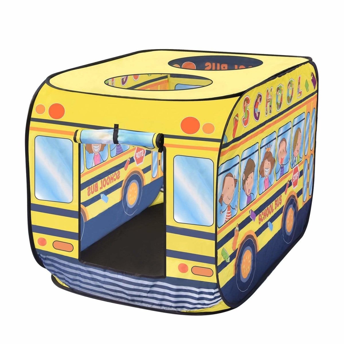 School Bus Kids Pop Up Tent - PopFun