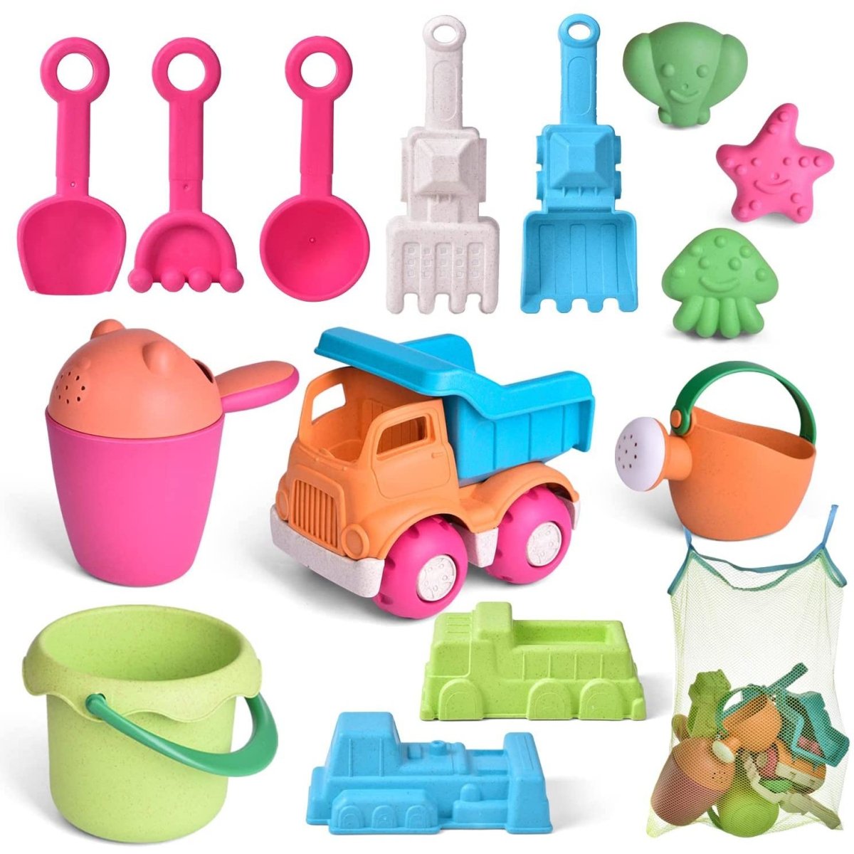 Sea Animal Beach Mold Toy Set with Dump Truck - PopFun