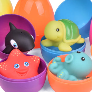 Prefilled Easter Eggs with Sea Animals 12pcs