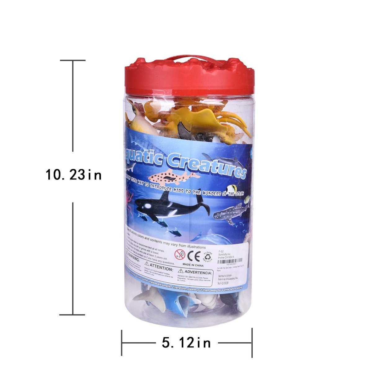 Sea Animals Bath Toys (18pcs) - PopFun