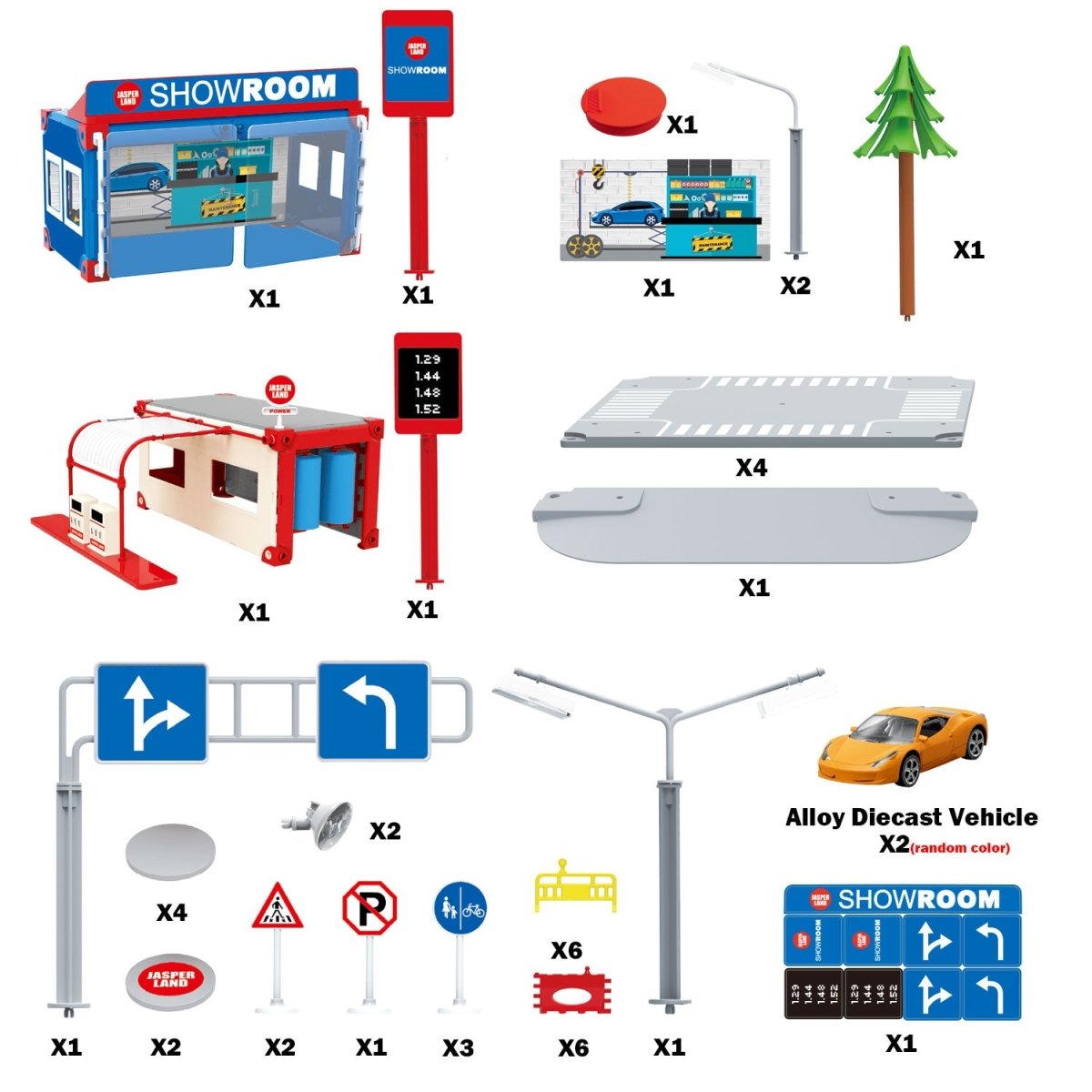 Showroom and Petrol Station Set - PopFun