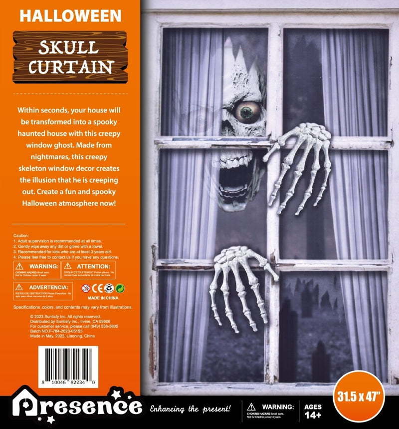 Skeleton Window Ghost l Halloween Decor l PopFun