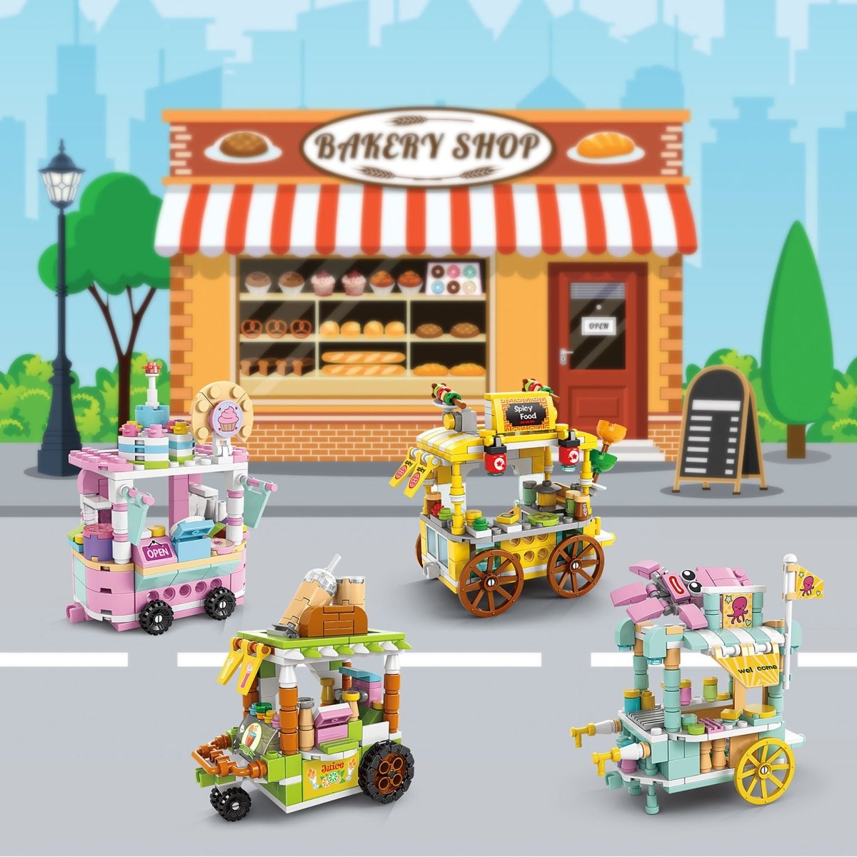 Snack Street Building Blocks - PopFun