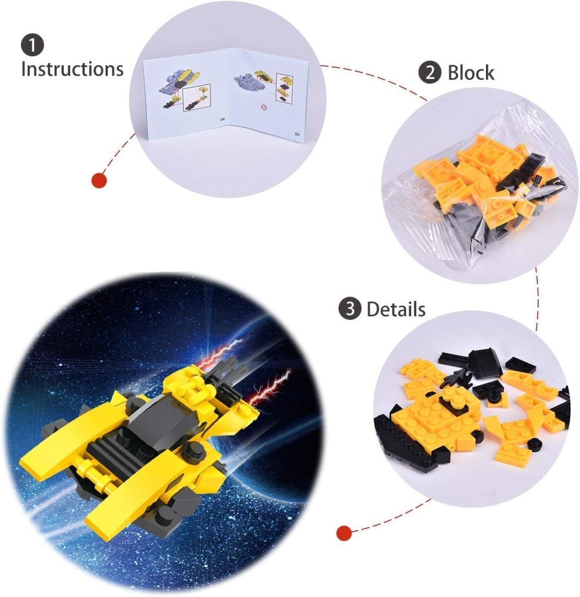 Spaceship Mini Building Blocks - PopFun
