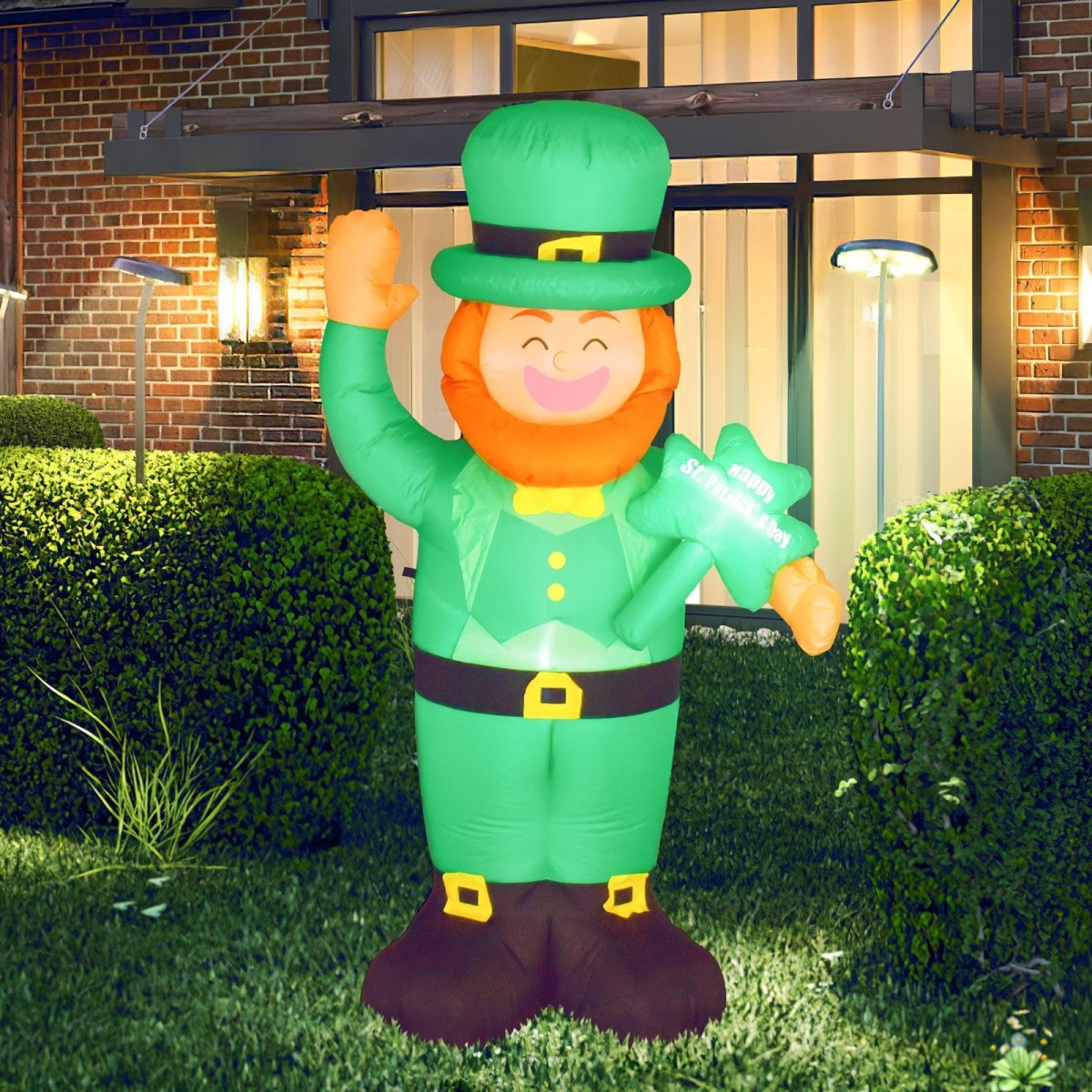 5.9 FT St Patricks Day Leprechaun Inflatable | PopFun