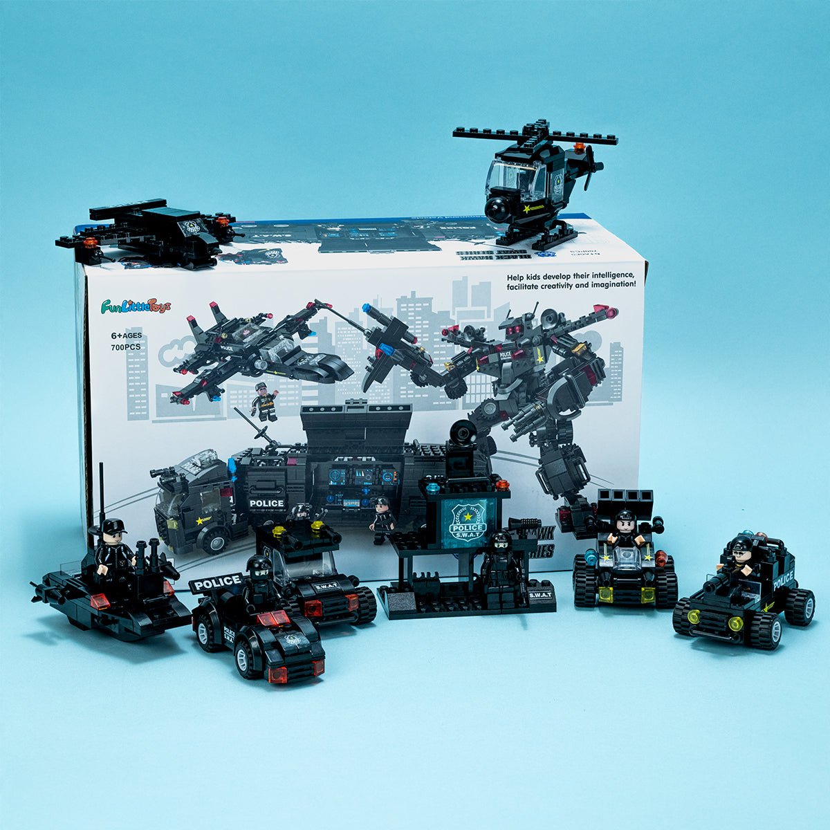 SWAT Police Building Blocks Set - PopFun
