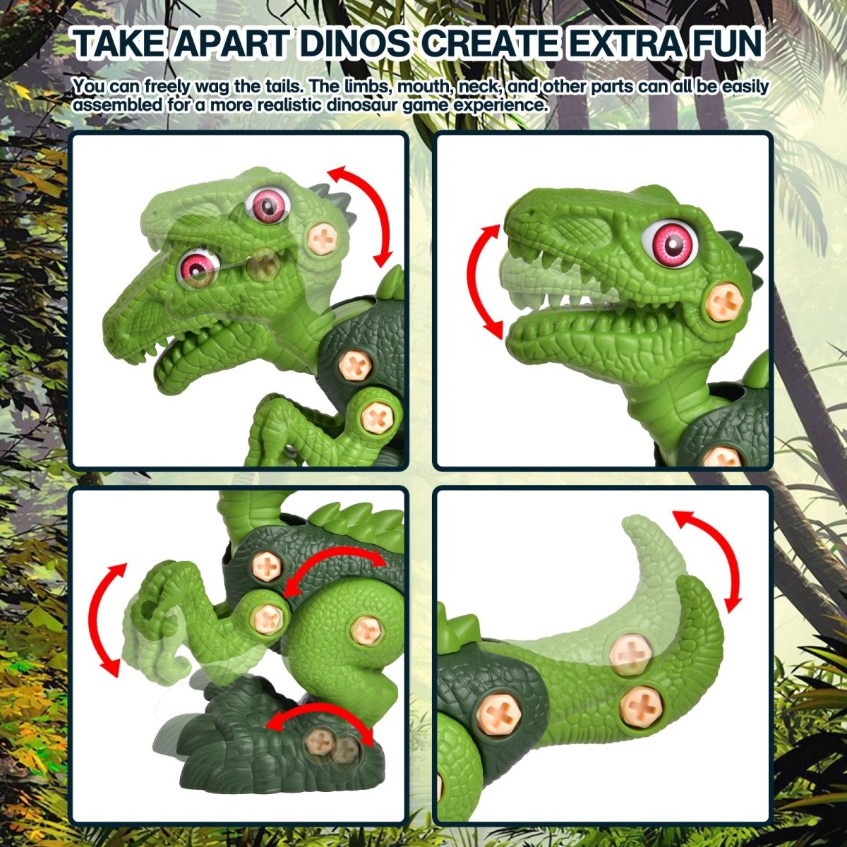 Take-Apart Dinosaur Toys for Kids - PopFun