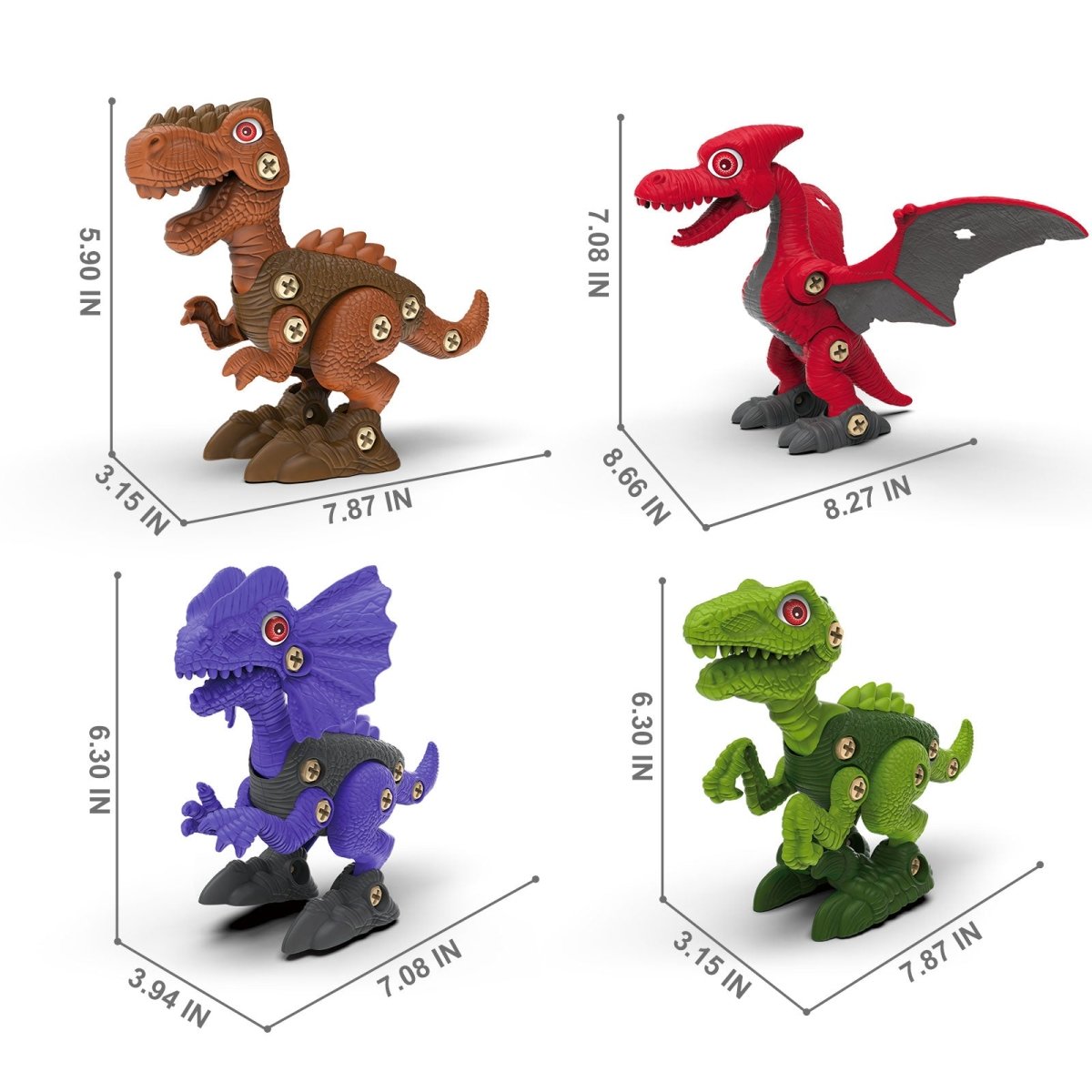 Take-Apart Dinosaur Toys for Kids - PopFun