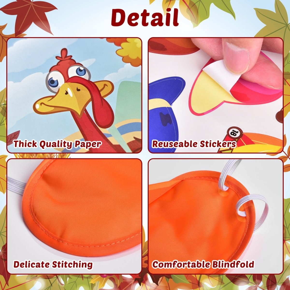 Thanksgiving Pin the Hat Game - PopFun