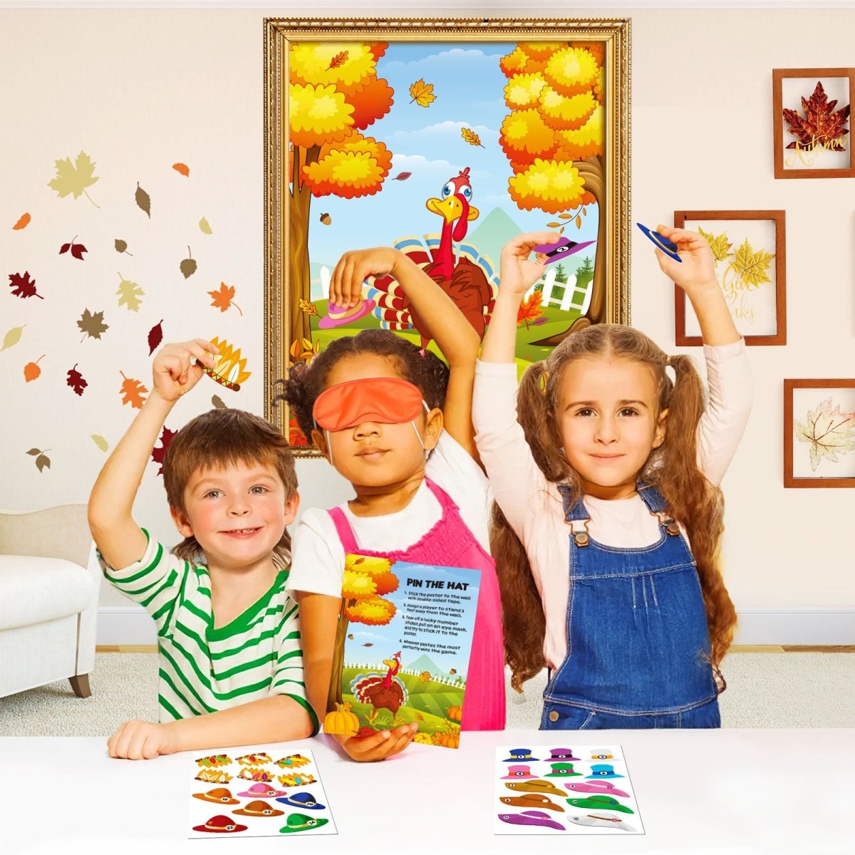 Thanksgiving Pin the Hat Game - PopFun