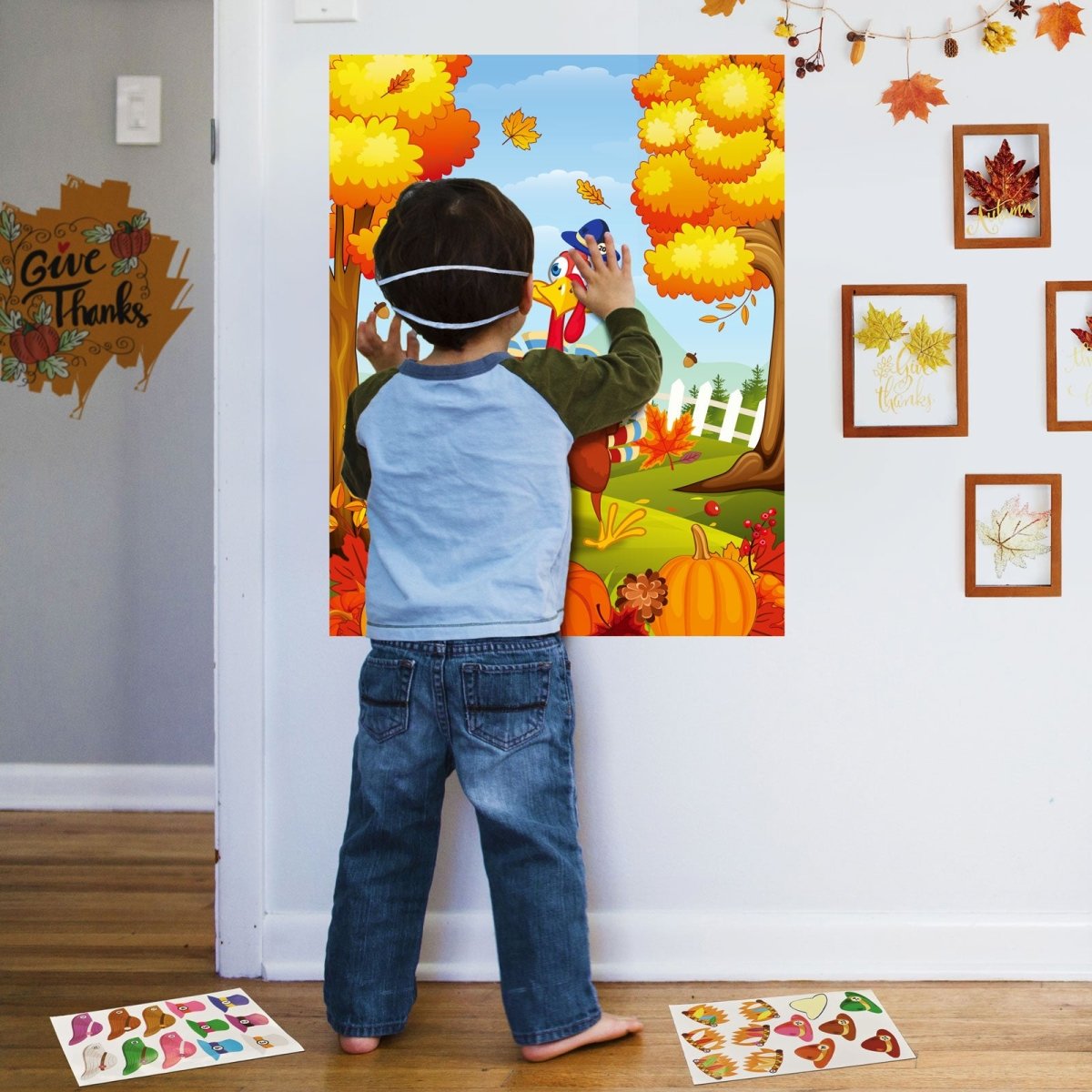 Thanksgiving Pin the Hat Game - PopFun
