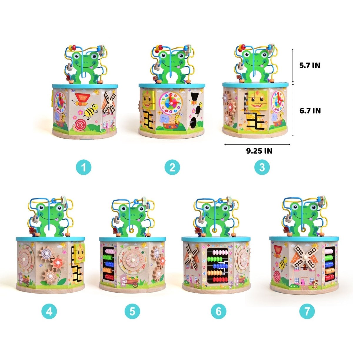 Toddler Multipurpose Bead Maze Cube - PopFun