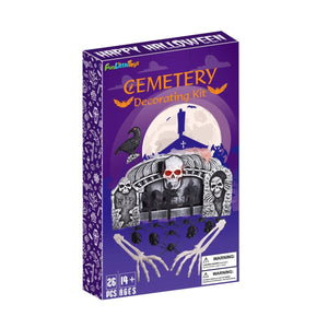 Tombstone Decorations with Spiders - PopFun